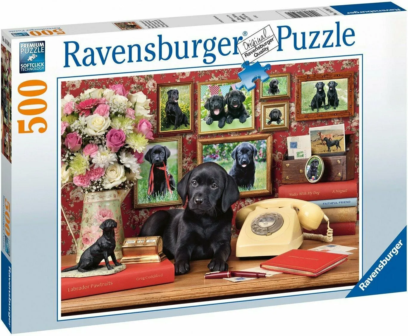 Παζλ 500 Ravensburger Μαύρο Λαμπραντορ (16591) 4 Παζλ 500 Ravensburger Μαύρο Λαμπραντορ (16591) - Image 2