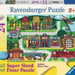 Παζλ Δαπέδου 24 Ravensburger Δρόμοι Της Πόλης (05398) -Παζλ - Puzzle Κατάστημα 201910 1