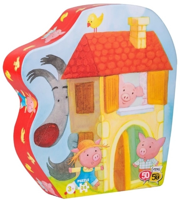 Παζλ 50-50 Τα 3 Γουρουνάκια 24 Τεμαχίων (505306) 3 Παζλ 50-50 Τα 3 Γουρουνάκια 24 Τεμαχίων (505306)