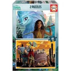 Παζλ Educa Disney Raya And The Last Dragon 2×48 (18882) -Παζλ - Puzzle Κατάστημα 209722 1
