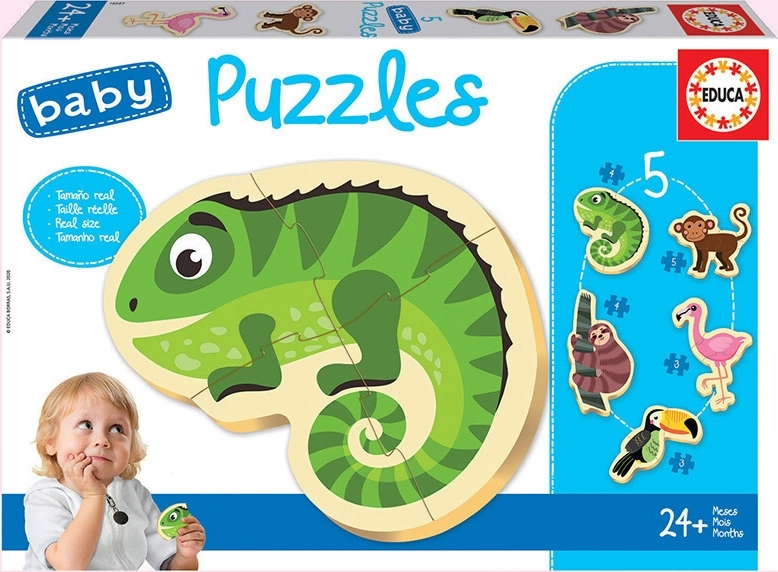 Tropical Animals 5pcs Educa (18587) 5 Tropical Animals 5pcs Educa (18587) - Image 3