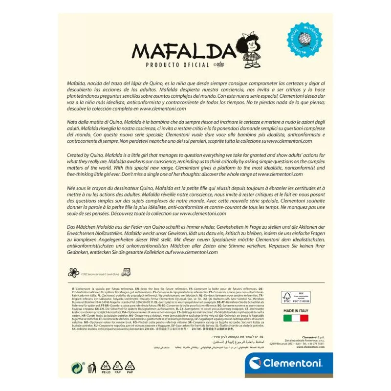 Clementoni Παζλ Mafalda 1000 τμχ (1260-39628) 8 Clementoni Παζλ Mafalda 1000 τμχ (1260-39628) - Image 6