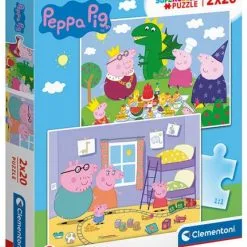 Clementoni Παιδικό Παζλ Super Color Peppa Pig 2×20 τμχ (1200-24778) -Παζλ - Puzzle Κατάστημα 211221 1