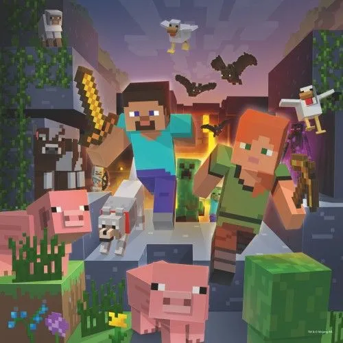 Παζλ 3Χ49 Ravensburger Minecraft Biomes (05621) 4 Παζλ 3Χ49 Ravensburger Minecraft Biomes (05621) - Image 2