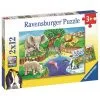 Παζλ 2×12 Ravensburger Ζωολογικός Κήπος (07602)