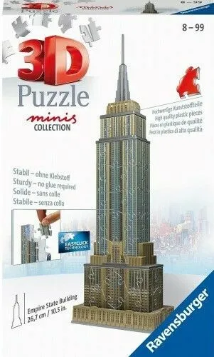 Puzzle Mini 3D Ravensburger Empire State Building (11271) 3 Puzzle Mini 3D Ravensburger Empire State Building (11271)