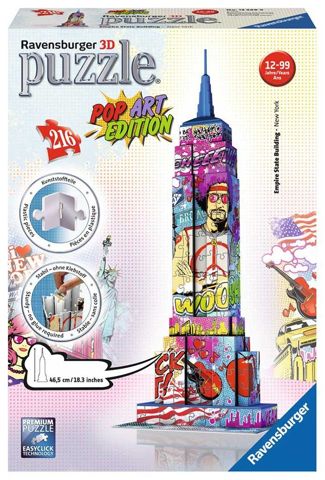 Παζλ 3D Ravensburger Empire State Building New York Pop Art (12599) 5 Παζλ 3D Ravensburger Empire State Building New York Pop Art (12599) - Image 3