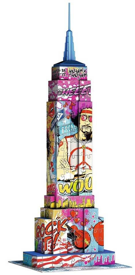Παζλ 3D Ravensburger Empire State Building New York Pop Art (12599) 4 Παζλ 3D Ravensburger Empire State Building New York Pop Art (12599) - Image 2