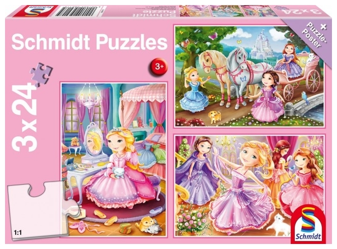 Παζλ Schmidt Πριγκιπισσες – 3Χ24 Κομματια (300699) 3 Παζλ Schmidt Πριγκιπισσες – 3Χ24 Κομματια (300699)