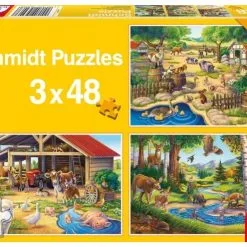 Παζλ Schmidt Αγαπημενα Μου Ζωακια – 3Χ48 Κομματια (300703) -Παζλ - Puzzle Κατάστημα 672063 1