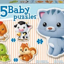 Εκπαιδευτικο Παζλ Educa 5 Baby Puzzles – Ζωακια (13473)