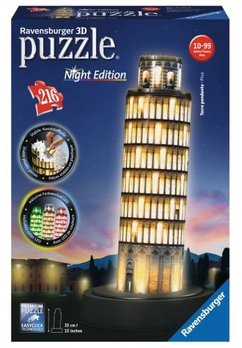 Παζλ 3D Ravensburger Led Πυργος Της Πιζας-Night Edition (12515) 7 Παζλ 3D Ravensburger Led Πυργος Της Πιζας-Night Edition (12515) - Image 5