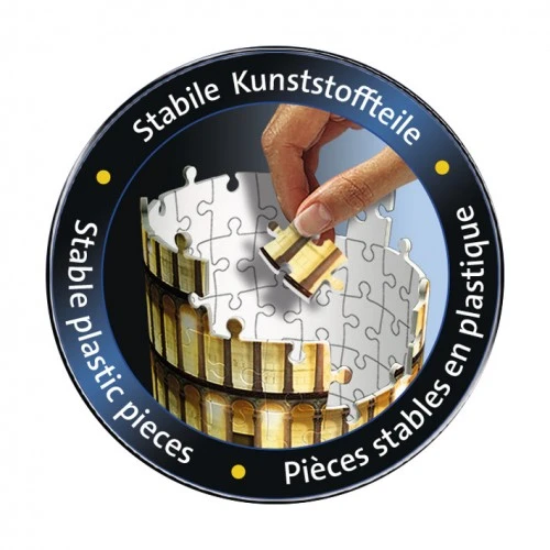 Παζλ 3D Ravensburger Led Πυργος Της Πιζας-Night Edition (12515) 5 Παζλ 3D Ravensburger Led Πυργος Της Πιζας-Night Edition (12515) - Image 3