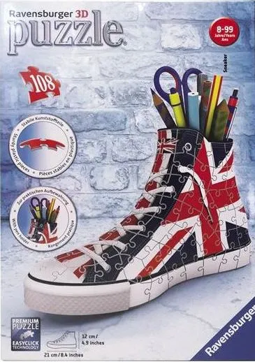 Ravensburger 3D Παζλ Sneaker Uk Flag 108Tem (11222) 3 Ravensburger 3D Παζλ Sneaker Uk Flag 108Tem (11222)