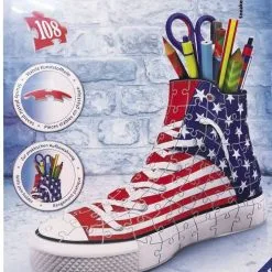 Ravensburger 3D Παζλ Sneaker Usa Flag 108Tem (12549)