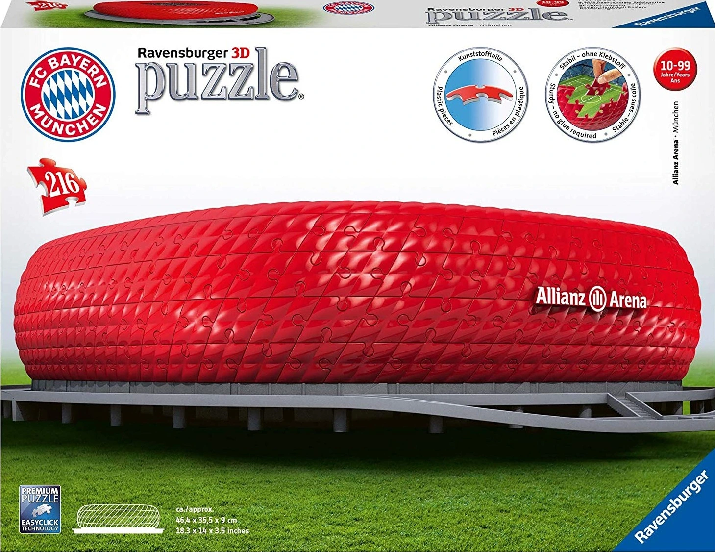 Ravensburger Παζλ 3D Raversburger Allianz Arena 216 Τμχ (12526) 4 Ravensburger Παζλ 3D Raversburger Allianz Arena 216 Τμχ (12526) - Image 2