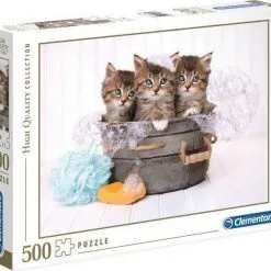 Clementoni High Quality Collection Παζλ 500 Kittens And Soap (1220-35065) -Παζλ - Puzzle Κατάστημα 683771 1