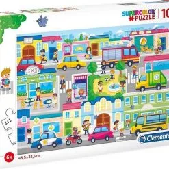 Clementoni Supercolor Παζλ 104 Η Πολη (1210-27114)