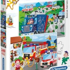Clementoni Supercolor Παζλ 2Χ60 Rescue Heroes (1200-21602)
