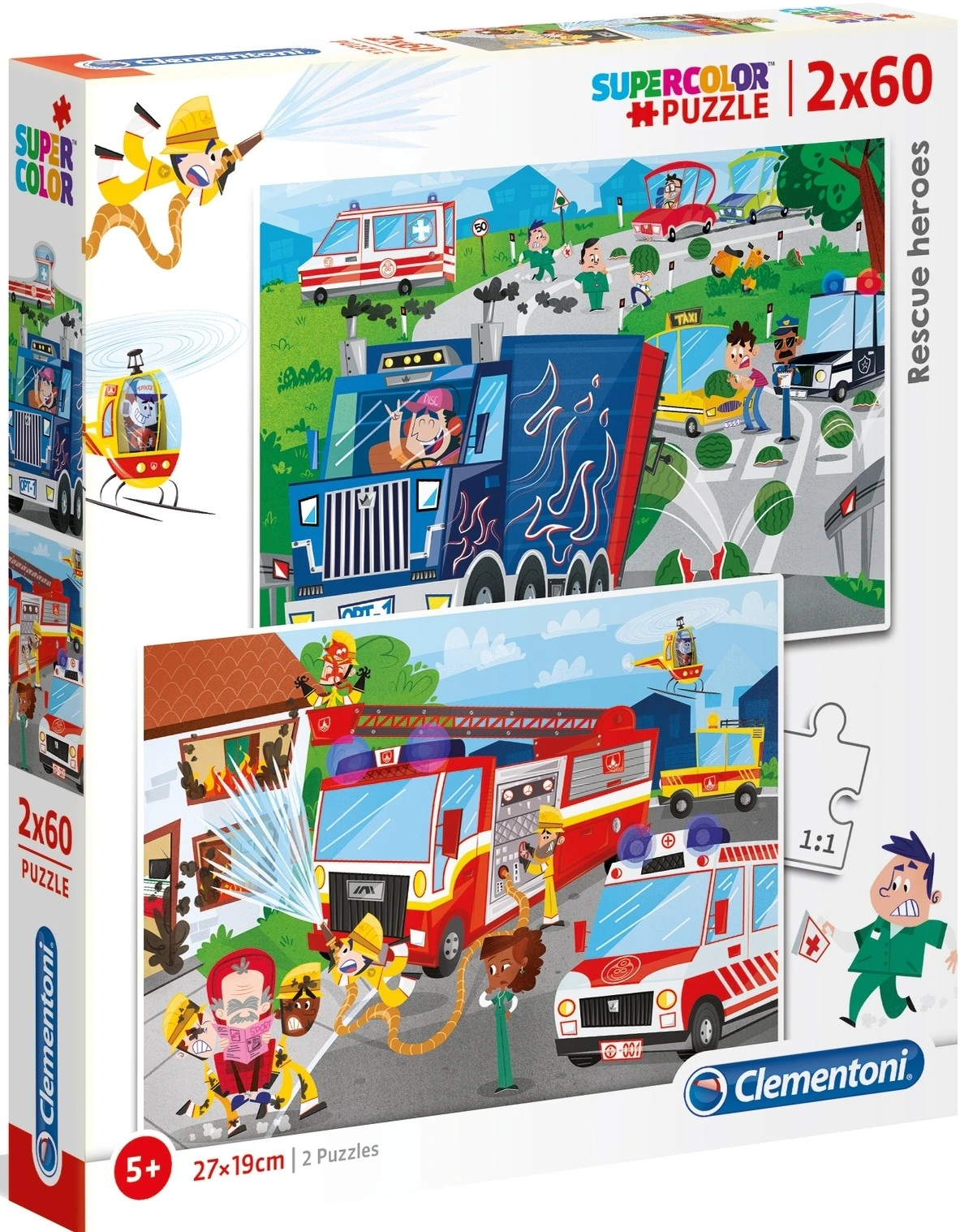 Clementoni Supercolor Παζλ 2Χ60 Rescue Heroes (1200-21602) 3 Clementoni Supercolor Παζλ 2Χ60 Rescue Heroes (1200-21602)