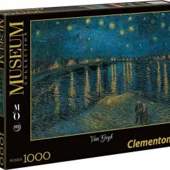 Clementoni Museum Collection Παζλ 1000 Van Gogh Starry Night On The Rhone (1260-39344) -Παζλ - Puzzle Κατάστημα 684569 1