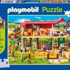 Παζλ 100 Schmidt Playmobil Φάρμα Με Φιγούρα (300597)