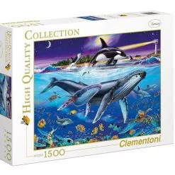 Παζλ Clementoni 1500 Κομμάτια H.Q.Φάλαινες (1220-94053)