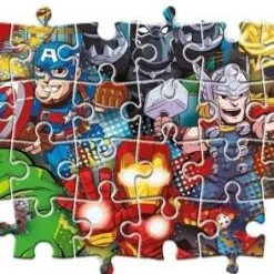 Παζλ 60 Maxi Super Color Clementoni Marvel- Superhero (1200-26454) -Παζλ - Puzzle Κατάστημα 691866 1