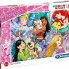 Παζλ 60 Super Color Clementoni Disney-Princess (1200-26995)