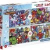 Παζλ 2×20 + 2×60 Super Color Clementoni Marvel Superhero (1200-24769)